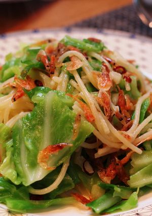 【野菜ソムリエ】キャベツと桜海老のパスタ-レシピのメイン写真