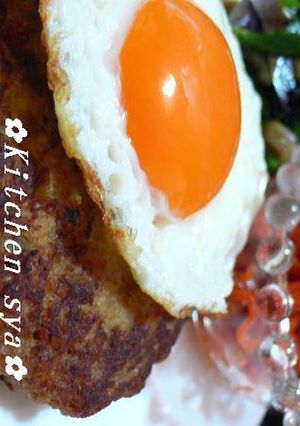 ♪ヘルシー♪味付き豆腐入りハンバーグ✿-レシピのメイン写真