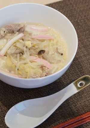 管理栄養士＊ちゃんぽん風 春雨スープ-レシピのメイン写真