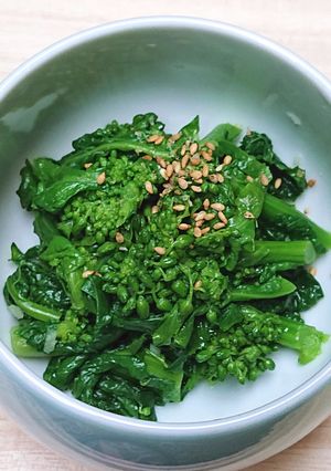 【野菜ソムリエ】花菜の韓国風おひたし-レシピのメイン写真