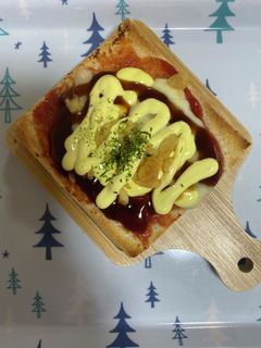 お好み焼き風トースト-レシピのメイン写真