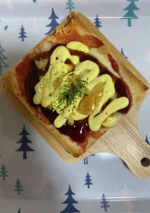 お好み焼き風トースト-レシピのメイン写真