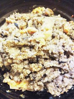 鶏皮と鮭脂(ハラス)の旨味炊き込み御飯-レシピのメイン写真