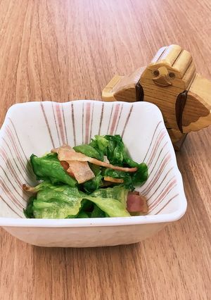 【大崎市】レタスのバター醤油炒め【食育】-レシピのメイン写真