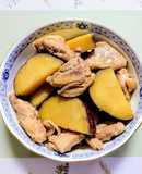 簡単！味しみ！さつまいもと鶏肉の煮物
