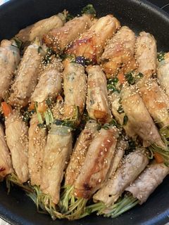 豚肉の巻き巻き焼き-レシピのメイン写真