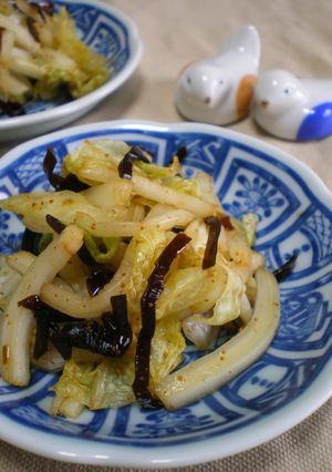 白菜と昆布佃煮の即席漬け-レシピのメイン写真