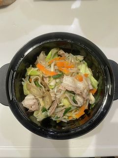 レンジ鍋で豚バラ蒸し野菜-レシピのメイン写真