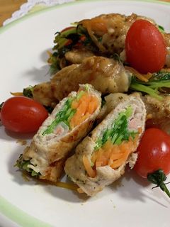 豆苗と人参の豚肉巻き〜♪-レシピのメイン写真