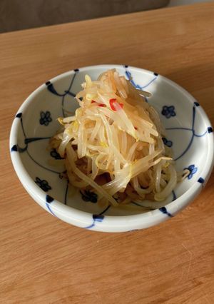 レンチンで超簡単！！和風もやしナムル-レシピのメイン写真