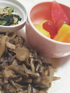 六月五日、舞茸と牛肉の甘辛煮-レシピのメイン写真