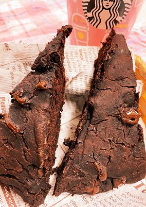 大豆◎ ホエーと米粉　チョコスコーン　-レシピのメイン写真