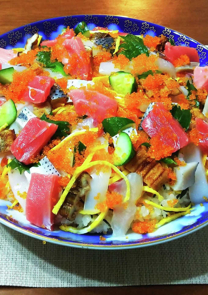 海鮮ちらし寿司 超減塩すし飯-レシピのメイン写真