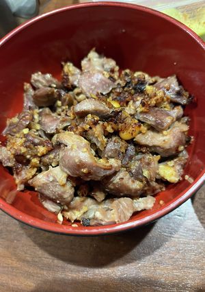 砂肝のピリ辛粒味噌炒め-レシピのメイン写真