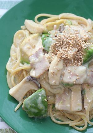 ★アボカドときのこのクリームパスタ★-レシピのメイン写真