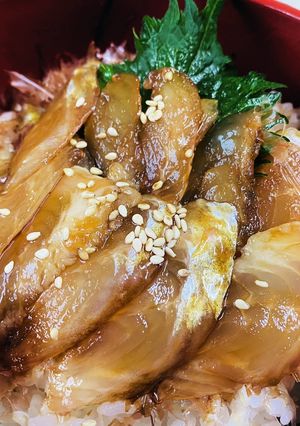 お魚漬け丼・脂のりのりハッカクで-レシピのメイン写真