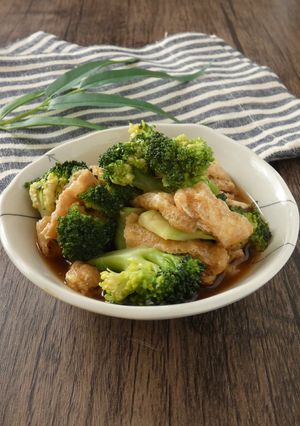 ブロッコリーと油揚げのショウガ煮-レシピのメイン写真