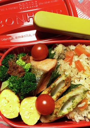 2/18 よっちゃん炊き込みご飯お弁当-レシピのメイン写真