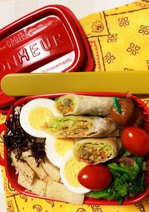 2/25 よっちゃん　春巻きお弁当-レシピのメイン写真