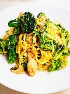 菜の花とたらこのパスタ-レシピのメイン写真