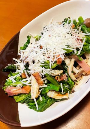 菜花とベーコンの炒め物-レシピのメイン写真