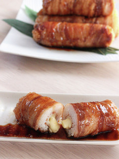 満腹!ちくわチーズの肉巻きおにぎり-レシピのメイン写真
