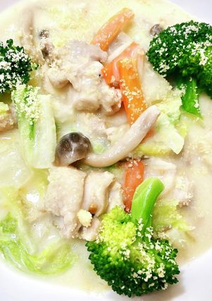 【米粉で♪】白菜と鶏肉のクリーム煮-レシピのメイン写真