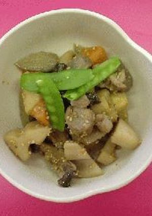 胡麻筑前煮-レシピのメイン写真