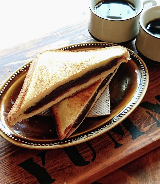 ホットサンド☆喫茶店のあんバター by ちーすけ♡ 【クックパッド