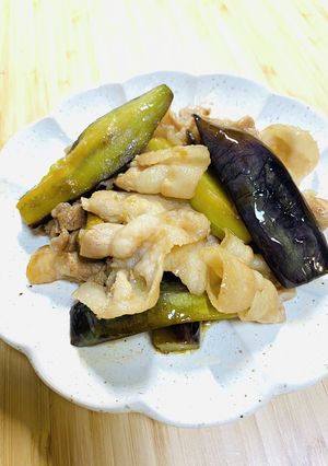 ポン酢で味付け！豚バラ肉と茄子の炒め物-レシピのメイン写真