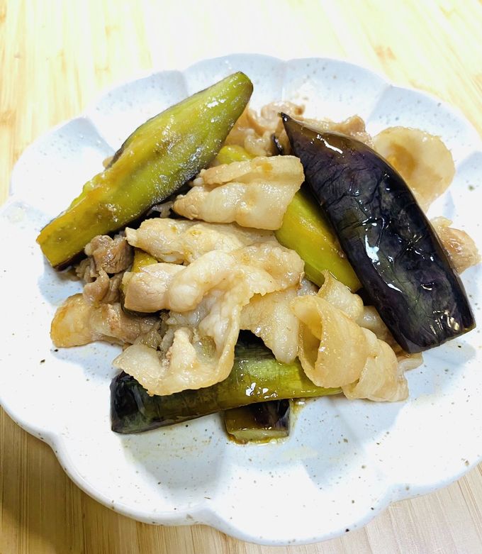 ポン酢で味付け!豚バラ肉と茄子の炒め物-レシピのメイン写真