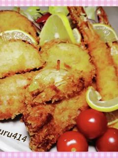 バッター液de串かつ&海老フライ-レシピのメイン写真