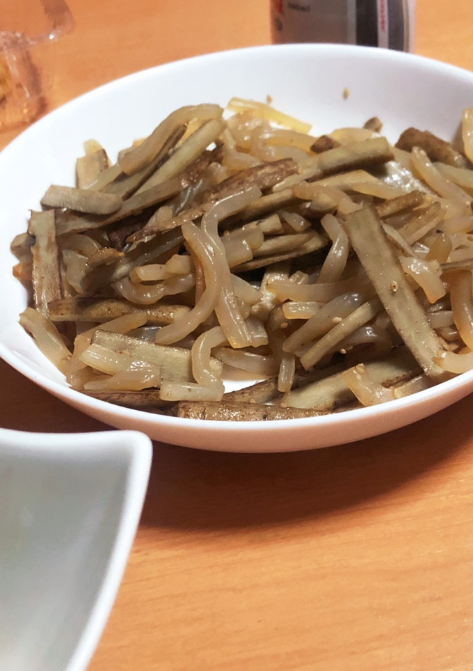 ごぼうとつきこん煮炒め-レシピのメイン写真