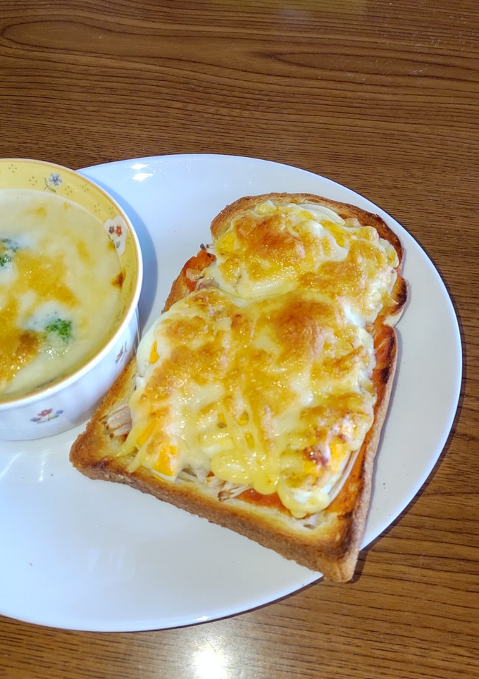 ゆで卵とマヨネーズのトースト-レシピのメイン写真