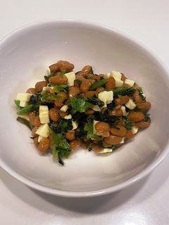 青菜チーズ納豆-レシピのメイン写真