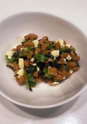 青菜チーズ納豆-レシピのメイン写真
