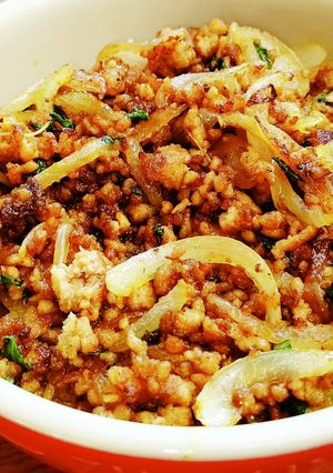 サテトム＆カレーの豚そぼろ丼-レシピのメイン写真
