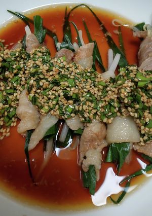 少ない材料で豚バラ…パート2！ネギもやし-レシピのメイン写真