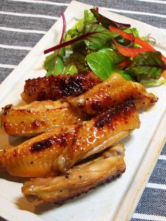 鶏スペアリブ(手羽中)のグリル焼き★-レシピのメイン写真