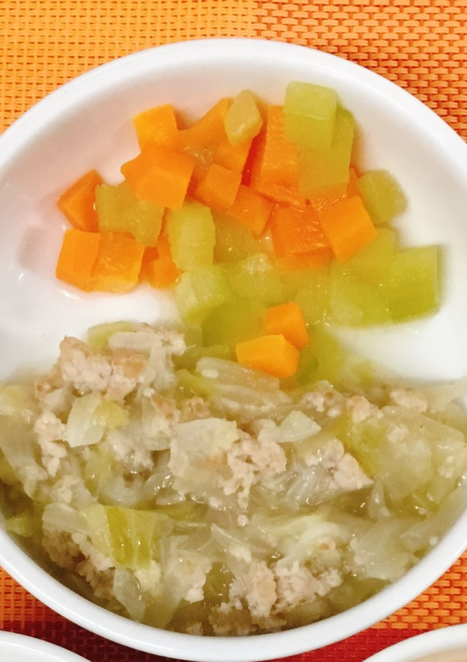離乳食☆きゃべつと鶏ひき肉のとろとろ煮-レシピのメイン写真