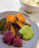 白身魚(黒ソイ)の幽庵焼き ✽そら豆餡✽