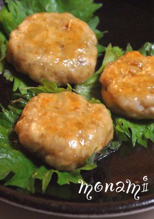 鶏ササミ＊レンコンのもっちり甘辛焼き♫-レシピのメイン写真