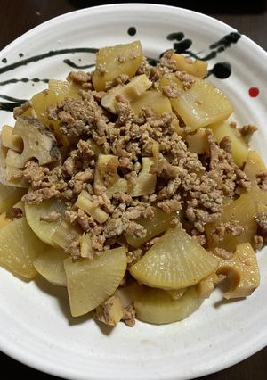 豚ひき肉と大根の炒め煮-レシピのメイン写真