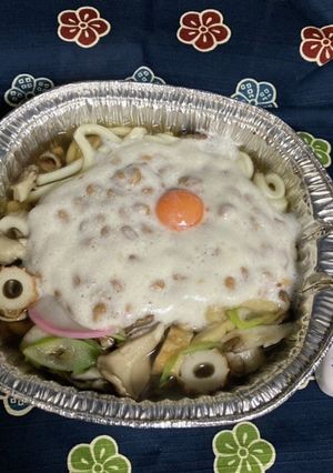 在庫一掃!春の月見卓袱うどん-レシピのメイン写真