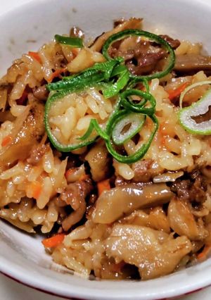 牛！ごぼう炊き込みご飯♡おかわり必須です-レシピのメイン写真