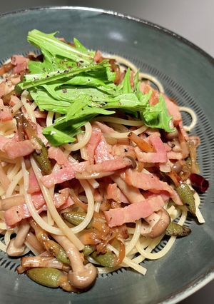 簡単、つくしのペペロンチーノ-レシピのメイン写真