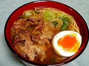 肉そばの写真