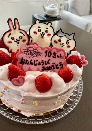 ちいかわ　誕生日ケーキ-レシピのメイン写真