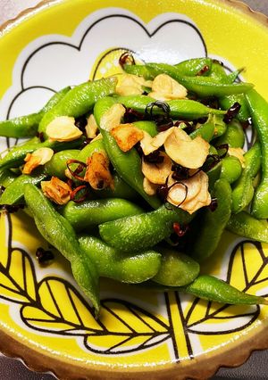 時短簡単！一品に枝豆ニンニク炒め-レシピのメイン写真