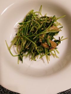 豆苗塩昆布和え-レシピのメイン写真